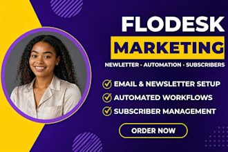 design flodesk newsletter templates and set up automated workflows