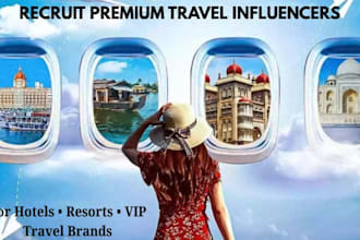find premium travel influencers for hotels, resorts, and VIP travel brand