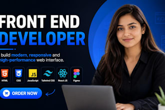 do front end web developer in react js