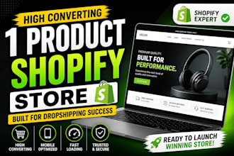build high converting shopify one product store