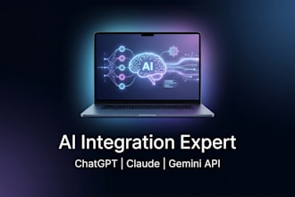 integrate chatgpt, claude or gemini API into your website or saas app