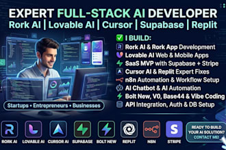 build rork ai app,lovable ai,saas app,cursor ai,bolt new,supabase,n8n automation