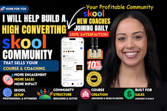 build a high converting skool community for coaches and course creators