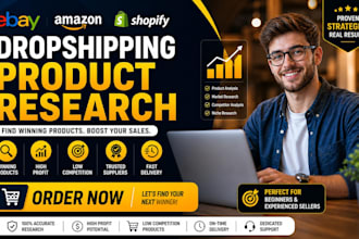 do ebay amazon shopify dropshipping product research