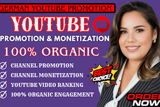 do german youtube promotion, ugc video editing for channel monetization