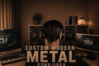 write custom modern metal songs and ideas for you