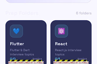 develop flutter mobile app, fix bugs and do API integration