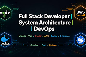 build full stack apps, system architecture, devops, node, AWS