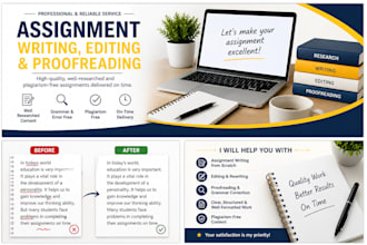 do copywriting and write english assignments