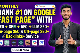 do monthly website optimisation with GEO aeo llm on page off page backlinks