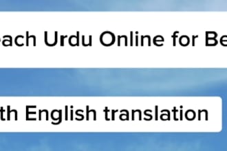 teach urdu language from basics to advanced