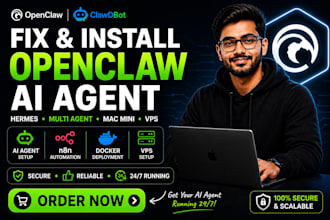 fix,install openclaw ai agent hermes multi agent mac mini vps