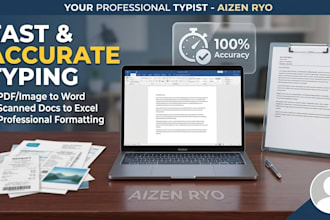do professional data entry and retype scanned documents
