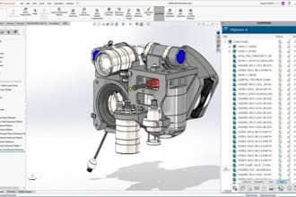 do 3d modeling and mechanical design in solidworks