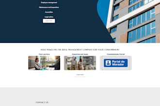 design a professional website or landing page