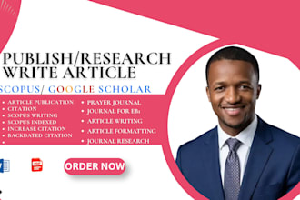 google scholar citation, write and publish article in scopus journal publication