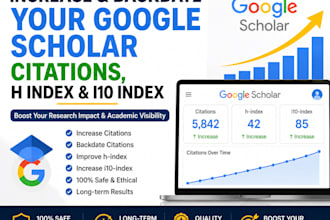 increase and backdate your google scholar citations, h index and i10 index