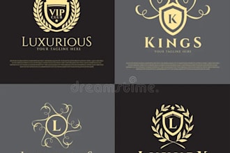 design vintage, crest, or emblem logo for your business