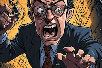 stunning digital political cartoon for political cartoon
