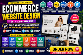 design jimdo strikingly wix ionos tilda framer ecommerce website design