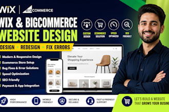 build bigcommerce website wix website design fix error wix bigcommerce expert