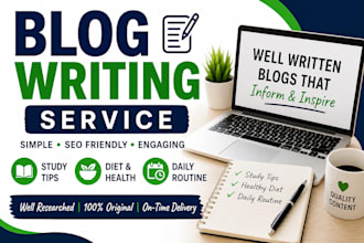 write simple blog articles on study diet and daily routine