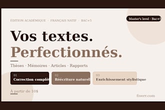 proofread and edit your french academic texts