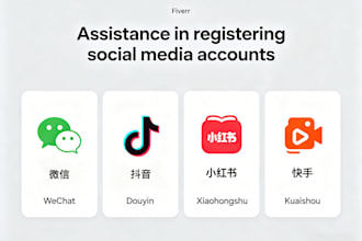 help you register chinese social media accounts