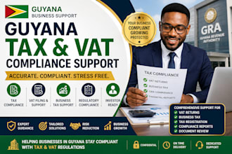 provide guyana tax compliance vat and business support guyana tax vat filing