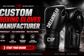 manufacture custom boxing gloves, MMA gloves, and shin pads