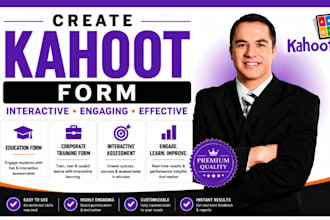 create kahoot form interactive assessment education form corporate training form
