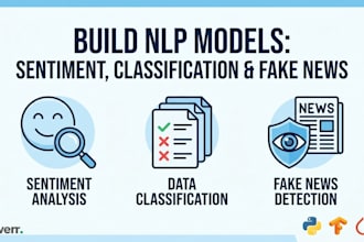 build nlp models for sentiment analysis and text classification