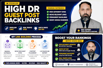 build high quality guest post backlinks with manual outreach