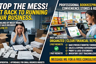 do bookkeeping for convenience store and small business