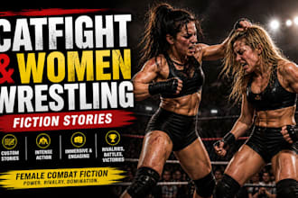 write catfight and women wrestling female combat fiction story
