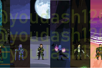create pixel art character for you