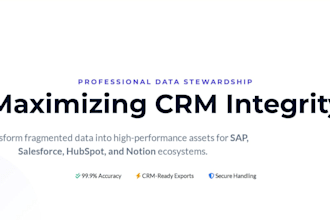 provide professional sap and salesforce CRM data management