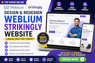 design weblium website strinkly website builder landing page redesign expert