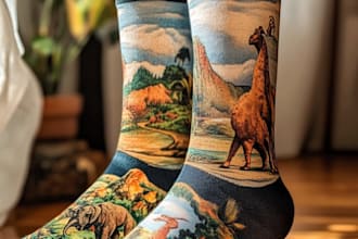 design a unique socks design