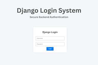 django backend developer for login and contact system