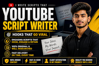 write engaging youtube scripts in hinglish , hindi or in english