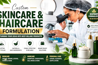 create custom skincare and haircare formulations for your brand