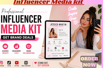design a converting influencer media kit to attract brand deals and sponsorships