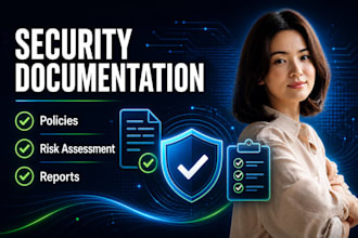 create cybersecurity policy, risk assessment and security reports