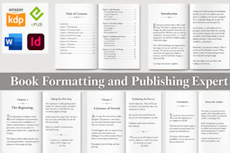 do book interior design, paperback formatting, kindle formatting for publishing