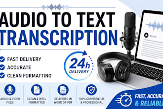 transcribe your audio or video fast and accurately