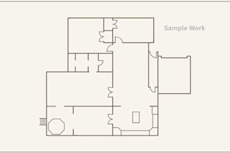 professional autocad 2d drafting and floor plan services