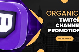 do organic twitch channel promotion