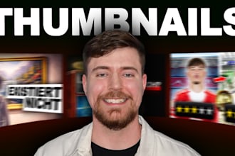 create a youtube thumbnail with high click through rate