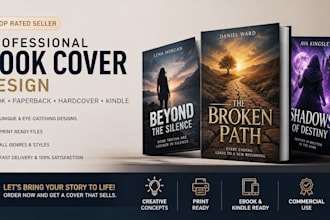 do book cover design, ebook cover design, kindle book cover